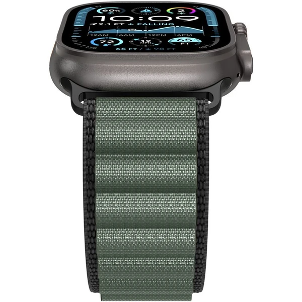 Spigen Fabric Band (hook) řemínek Apple Watch 49/46/45/44mm černý/zelený - Řemínky - Obrázek f8437ae3ca7044c2b114bf709b01326c