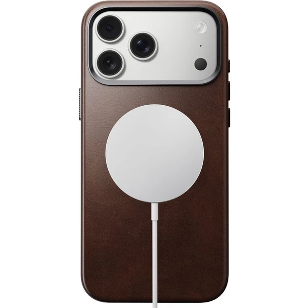 Nomad Traditional Leather Case (Horween) MagSafe kožený kryt iPhone 17 Pro Max Rustic Brown - Pouzdra - Obrázek f87585ea1f5442db96294f1ed57f7c12