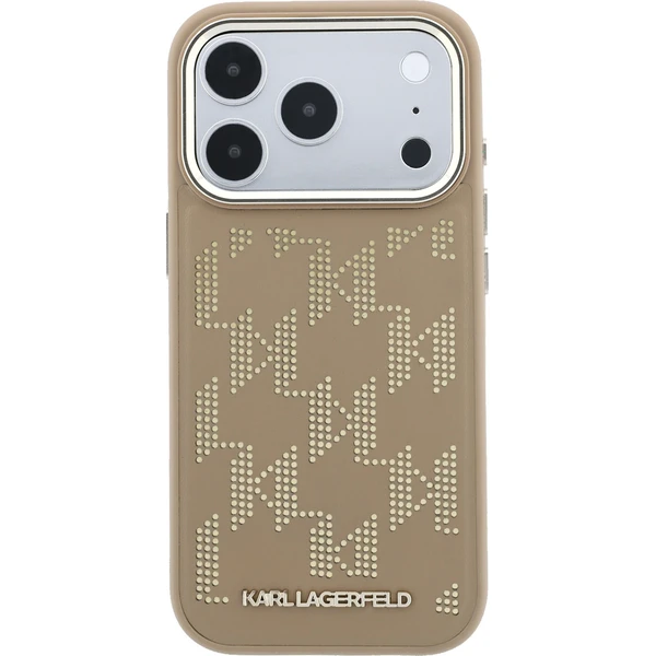 Karl Lagerfeld PU Perforated Monogram MagSafe kryt iPhone 17 Pro Max béžový - Pouzdra - Obrázek f8931c7bec794ea9ab83f5a8796f269e