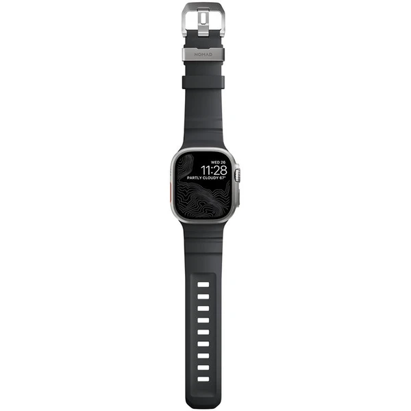 Nomad Rocky Point Band řemínek Apple Watch 49/45/44/42mm stříbrný/tmavě šedý - Řemínky - Obrázek f89e64a33ebd497f8a15f7e6ad0e95d8