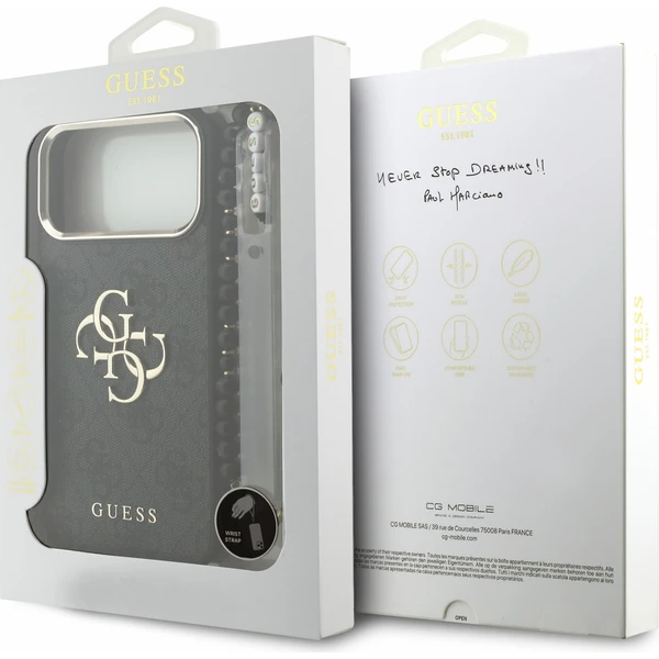Guess PU 4G Metal Logo Strap kryt iPhone 18 Pro Max černý - Pouzdra - Obrázek f8acd4f86a24411d8a8d6a7ecca57d0f