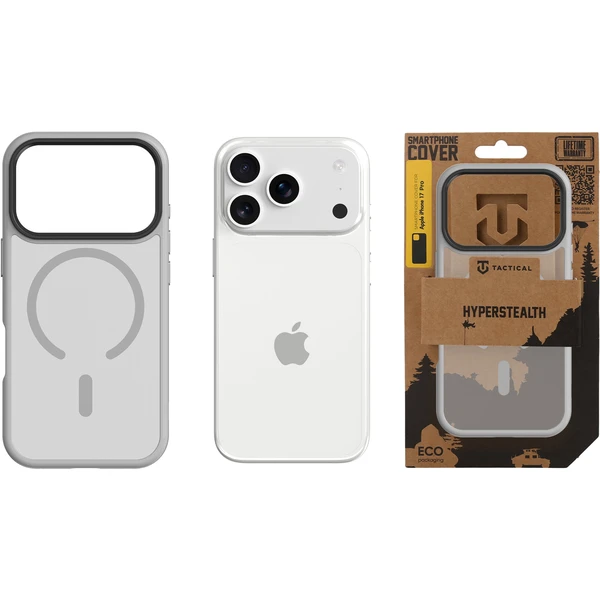 Tactical MagForce Hyperstealth kryt iPhone 17 Pro Light Grey - Pouzdra - Obrázek f8d65819d4e84b6487455624f94f0ee3