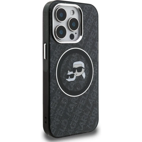 Karl Lagerfeld IML K&CH Heads Repeated Logo MagSafe kryt iPhone 15 Pro černý - Pouzdra - Obrázek f902ca87f562484f949ceea801794ce8
