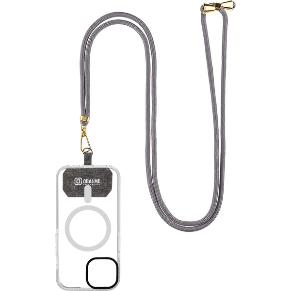OBAL:ME NeckTag Allure popruh na telefon tmavě šedý - Popruhy a crossbody - Obrázek f932b0544b9845be8d49cb48ba2ea310