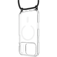 FIXED MagPure Neck kryt s černou šňůrkou na krk pro Apple iPhone 17 Pro - Pouzdra