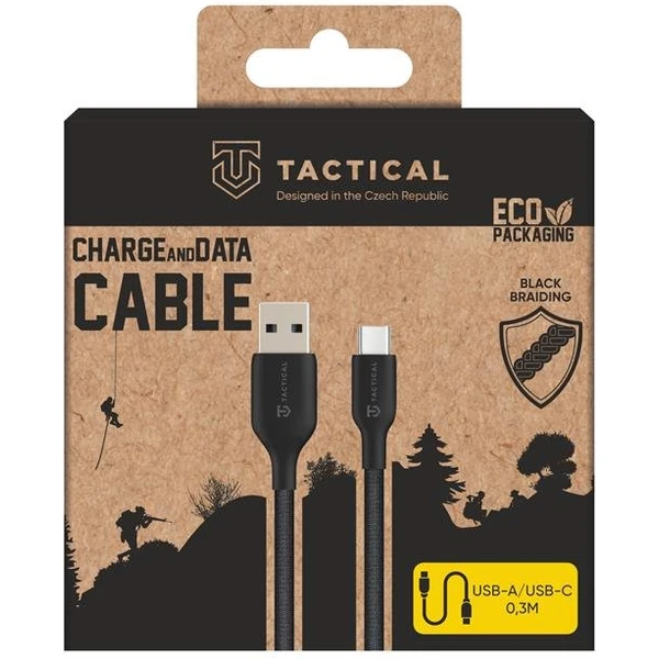 Tactical Stitch Thread USB-A/USB-C napájecí kabel 15W 0,3m černý - Kabely a redukce - Obrázek f96e1f9700a74fdab415fecd494708f0