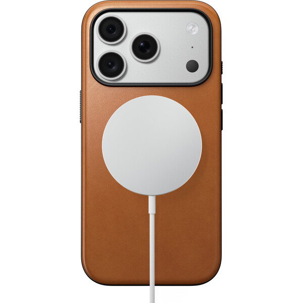 Nomad Modern Leather (Horween) MagSafe kožený kryt iPhone 17 Pro/18 Pro Saddle - Pouzdra - Obrázek f9739a9f031348ddb951f4e37ef70aed