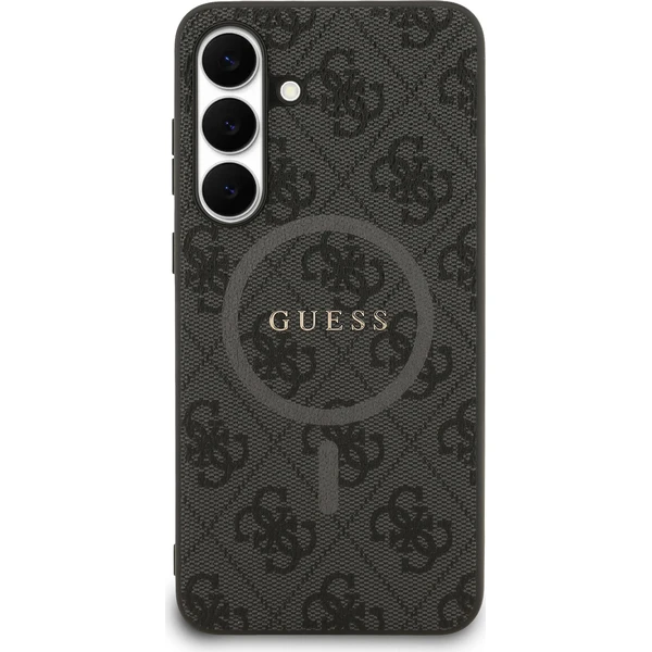 Guess PU Leather 4G Colored Ring MagSafe Zadní Kryt pro Samsung Galaxy S25 FE černý - Pouzdra - Obrázek f9a79f78e9304fd6baab1ee3ee6ad916