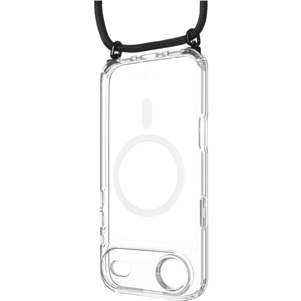 FIXED MagPure Neck kryt s černou šňůrkou na krk pro Apple iPhone Air