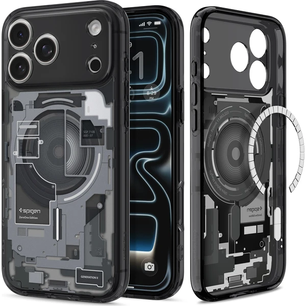 Spigen Ultra Hybrid MagSafe kryt iPhone 18 Pro/17 Pro zero one black - Pouzdra - Obrázek f9f66cc5b6704591a446a018e4be4e2e