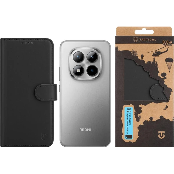 Tactical Field Notes pouzdro Xiaomi Redmi Note 15 Pro+ 4G/5G černé - Pouzdra - Obrázek f9fff46ac95e40a990f7d787600f06d0