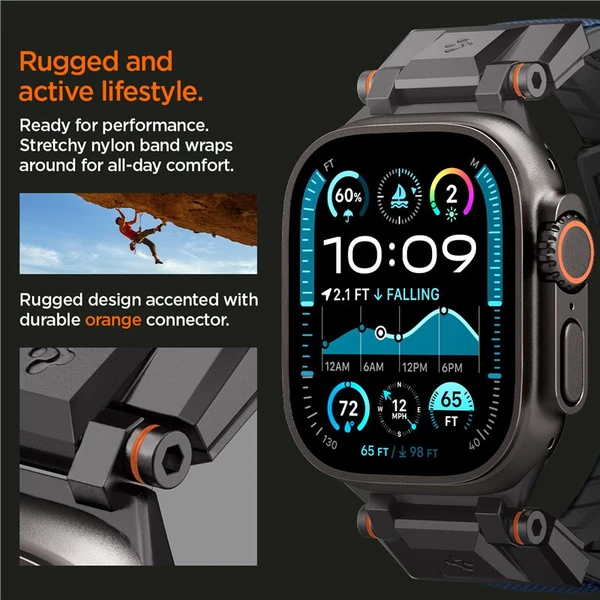 Spigen DuraPro Armor řemínek Apple Watch Ultra 49/46/45/44/42mm námořně modrý - Řemínky - Obrázek fa02b6cdac0042de99d806c6e6f90123