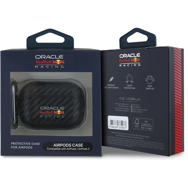 Oracle Red Bull Racing PU karbonové pouzdro AirPods Pro 2 černé - Pouzdra - Obrázek fa10c18936e549b0a2ed0455405b7d4d