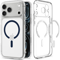 Spigen Ultra Hybrid MagSafe kryt iPhone 18 Pro/17 Pro clear deep blue - Pouzdra