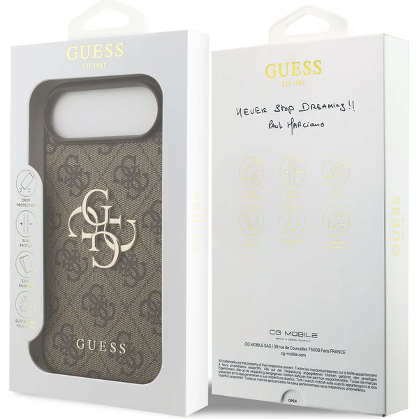 Guess PU 4G Metal Logo kryt iPhone Air hnědý - Pouzdra - Obrázek fa203602efa84fa7b46971386cd53a57