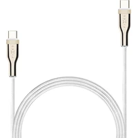 FIXED USB-C/USB-C napájecí kabel 100W 1,2m bílý - Kabely a redukce