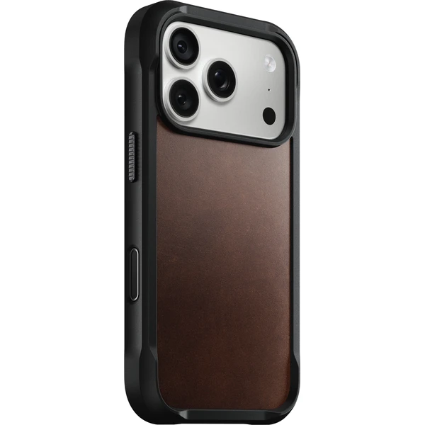 Nomad Rugged Leather (Horween) MagSafe kožený kryt iPhone 17 Pro/18 Pro Rustic Brown - Pouzdra - Obrázek fa40de201a3b4101b2cb0589e04f82bc