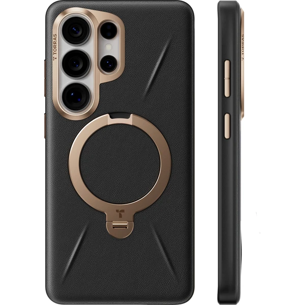 Torras Ostand Q3 VegSkin MagSafe kryt Samsung Galaxy S26 Ultra obsidian black - Pouzdra - Obrázek fa50fe98ac2c484e8ec2dc6cd57782e3
