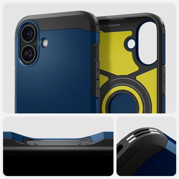 Spigen Tough Armor MagSafe kryt iPhone 16 navy blue - Pouzdra - Obrázek fa71c6a10e914b1da1a03d2ff6da1a37