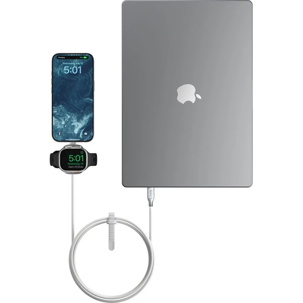 Nomad Universal Cable for Apple Watch, USB-C 100W, 1.5m, bílý - Nabíječky - Obrázek fa7faa1e094646efbefc38df47724b93
