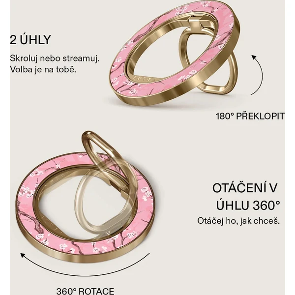 Burga Magnetic Ring držák Sakura zlatý - Držáky - Obrázek fa8f17f8b1e243ff8671f976983d6711