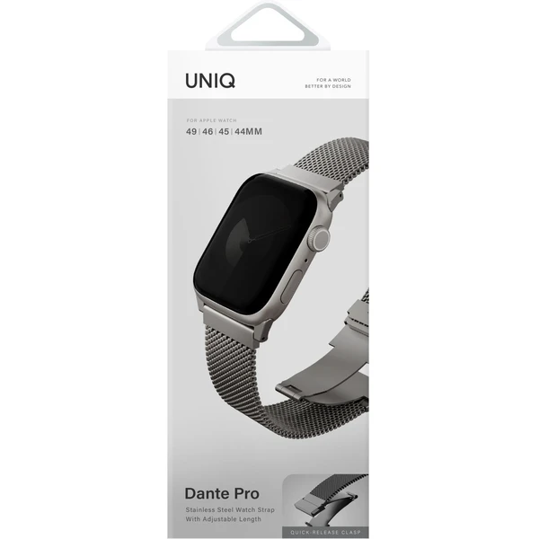UNIQ Dante Pro ocelový řemínek 49/46/45/44mm titanově stříbrný - Řemínky - Obrázek faa15f596a8943138fe8686e21118d96