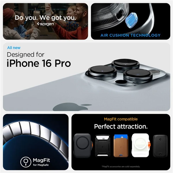 Spigen Tough Armor T MagSafe kryt iPhone 16 Pro černý - Pouzdra - Obrázek fadfcc2ad4054eed948254a6b16ea4b1