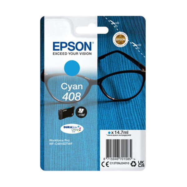 Epson 408 Spectacles DURABrite Ultra azurový
