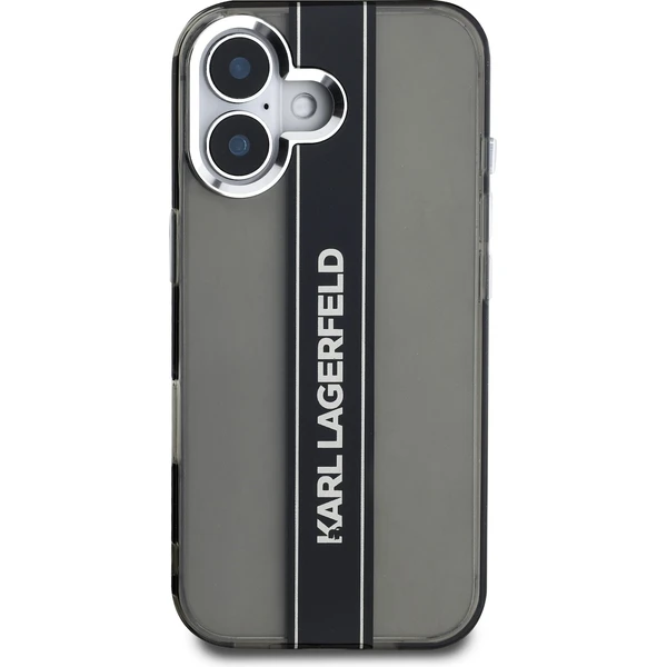 Karl Lagerfeld IML Stripe Logo kryt iPhone 16 černý - Pouzdra - Obrázek fae87473bc4445879b5a2161b31674c2