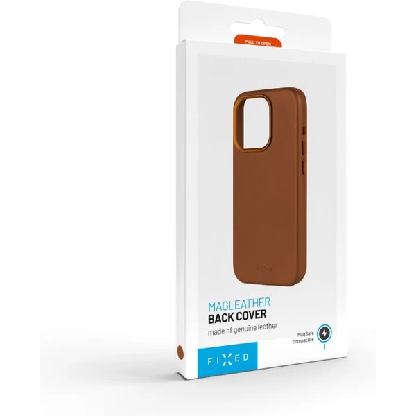 FIXED MagLeather kožený kryt s MagSafe Apple iPhone 16 Pro hnědý - Pouzdra - Obrázek fb0247e3f16a49a4b310a2e619c398fd
