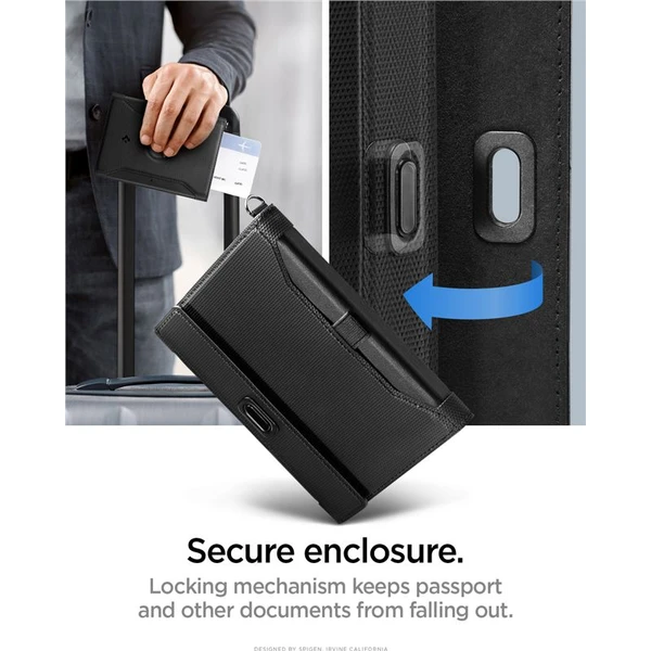 Spigen Universal AirTag Passport Holder pouzdro na cestovní pas černé - Pouzdra - Obrázek fb2ea66c6391441b90a1e149be7d40ad