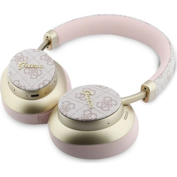 Guess PU 4G Gold Script Metal Logo ENC bezdrátová sluchátka růžová - Sluchátka - Obrázek fb479c9c9f91421d861d691a408c0c36