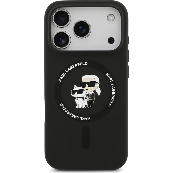 Karl Lagerfeld Liquid Silicone Karl and Choupette MagSafe kryt iPhone 18 Pro Max černý - Pouzdra - Obrázek fb4dacc7ef4e485a9d1c6287f2df6ecc
