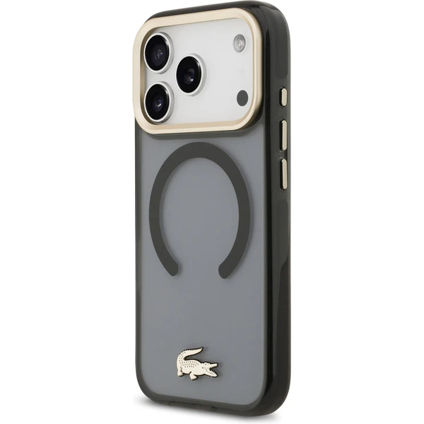 Lacoste PC/TPU Frosted Finish Gold Logo MagSafe kryt iPhone 17 Pro černý - Pouzdra - Obrázek fb55cf960b5f4b5aad2f778f1e0b34ff