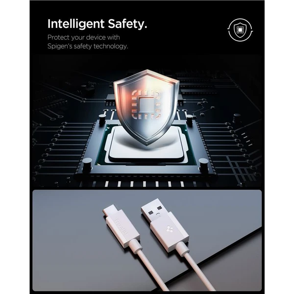 Spigen Essential USB-A/USB-C napájecí kabel 60W 2m bílý - Kabely a redukce - Obrázek fb562d249e6641a9bb871b1c5a1b7b2d