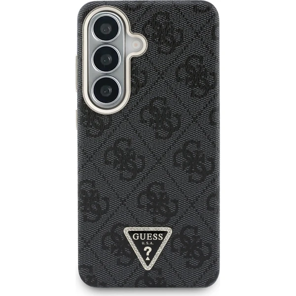 Guess PU Leather 4G Strass Triangle Logo Gold Frame Magnetic kryt Samsung Galaxy S26 černý - Pouzdra - Obrázek fb6a659ce0454b948629f69a82af8c59