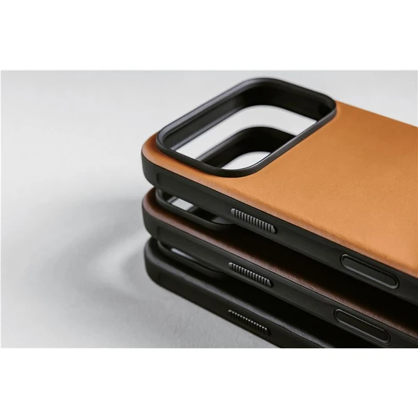 Nomad Modern Leather Case MagSafe kožený kryt iPhone 17 Pro Max English Tan - Pouzdra - Obrázek fb6f6403ae2343299a21bd9b4b8404c7