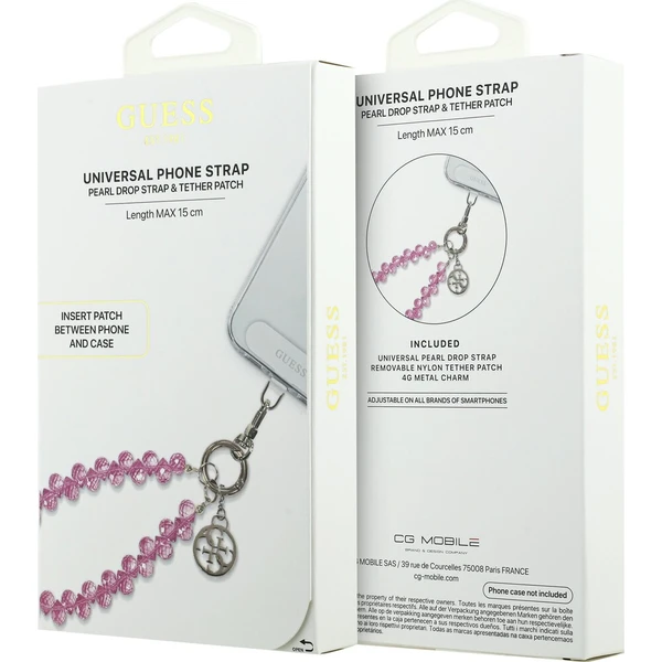 Guess univerzální popruh na ruku Crystals 4G Charm růžový - Popruhy - Obrázek fb8ed909725347d18b1cb85778d42035