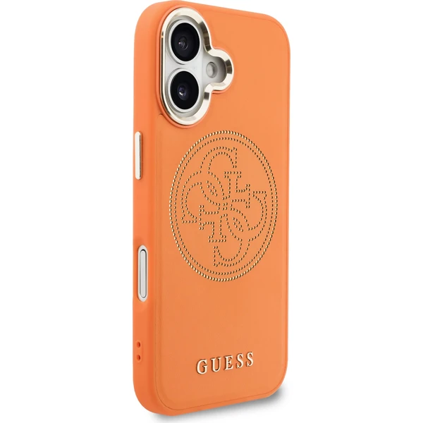 Guess PU Perforated 4G Logo MagSafe kryt iPhone 17 oranžový - Pouzdra - Obrázek fb92801509d9407faded6ac14106b504