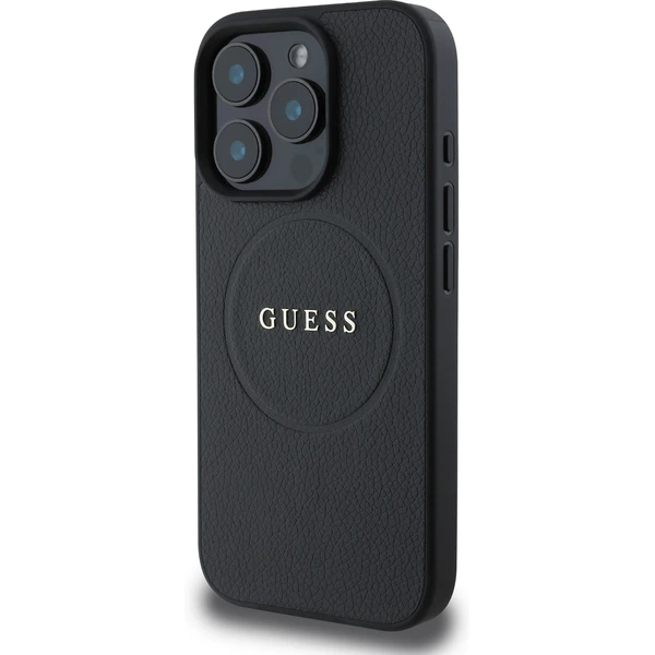 Guess PU Grained Classic Logo MagSafe kryt iPhone 16 Pro černý - Pouzdra - Obrázek fb97372fb43847bfabcc0d475ef51b2a