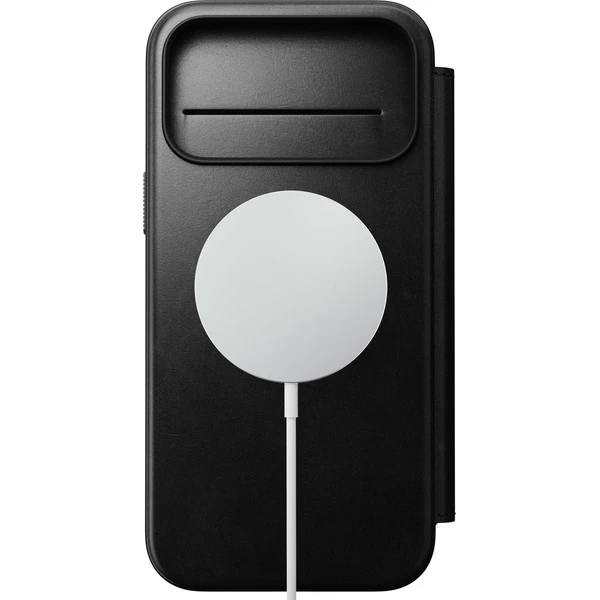 Nomad Modern Leather Folio (Horween) MagSafe kožené pouzdro iPhone 18 Pro Max Black - Pouzdra - Obrázek fbb1fd839fa84e54a28eb3f9a7883e85
