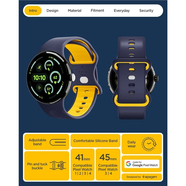 Spigen Nano Pop Band řemínek Google Pixel Watch 4/3/2/1 (41mm) námořně modrý - Řemínky - Obrázek fbc8ce5f6fba4f8eb419e009279d6932