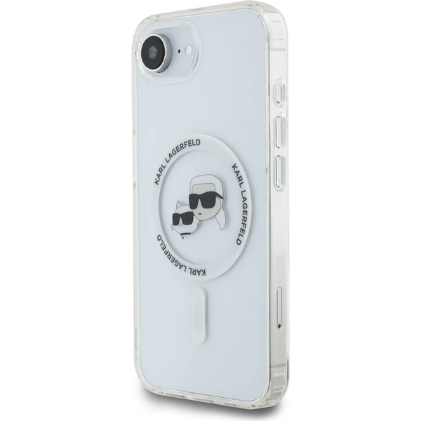 Karl Lagerfeld IML K&CH Heads Metal Frame MagSafe kryt iPhone 17e/16e čirý - Pouzdra - Obrázek fbd041920f0d44d0a919f8989e991889