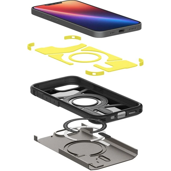 Spigen Tough Armor MagSafe kryt iPhone 17e/16e šedý - Pouzdra - Obrázek fbe32a91cc2544d987552a8504754a3a