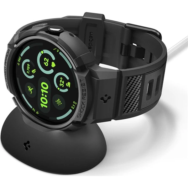 Spigen Rugged Armor Pro + Stand pouzdro s řemínkem a stojánkem Google Pixel Watch 5/4 45mm matte bla - Pouzdra - Obrázek fc0986177d7b4a0f92295380aacf677e