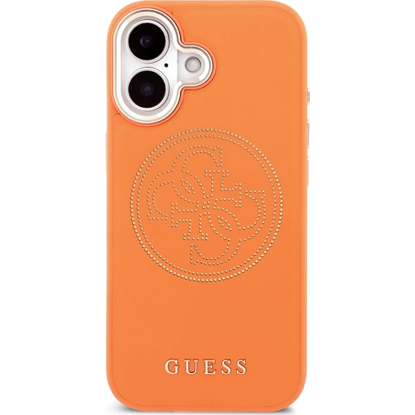 Guess PU Perforated 4G Logo MagSafe kryt iPhone 17 oranžový - Pouzdra - Obrázek fc09babe07ee425ea183cfedd55c7666