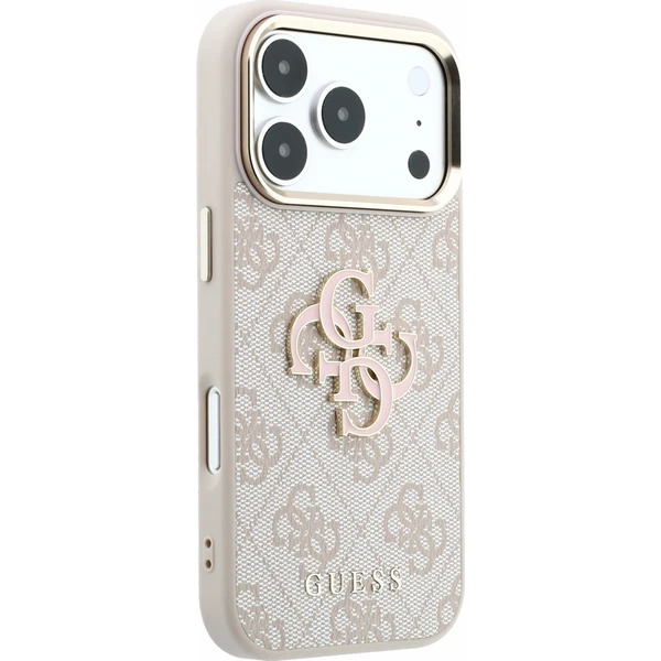 Guess PU 4G Resin Metal Logo kryt iPhone 18 Pro růžový - Pouzdra - Obrázek fc11c8c42426430bbbcc96f761b9cf88