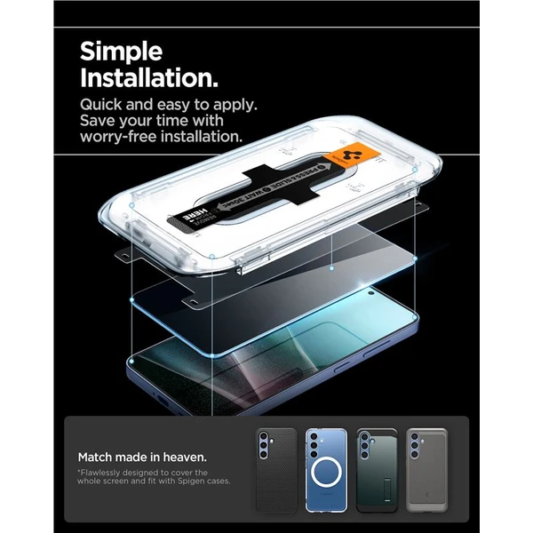 Spigen Glass tR EZ Fit HD (Privacy) tvrzené sklo Samsung Galaxy S25/S24 (2 ks) - Ochranné folie a skla - Obrázek fc1ba5ba9fbe4e4f99f05e706e410818