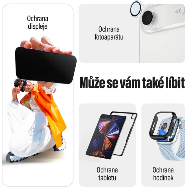 PanzerGlass® CARE Star Lit kryt s MagSafe Apple iPhone 17 Pro Max třpytivý/bílý - Pouzdra - Obrázek fc1fc24b9cf44f0d8759369c9d115333