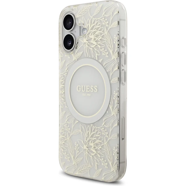 Guess IML Flowers Allover Strap MagSafe kryt iPhone 17 bílý - Pouzdra - Obrázek fc2969a322ac4f20ac9a60ab34611fbe